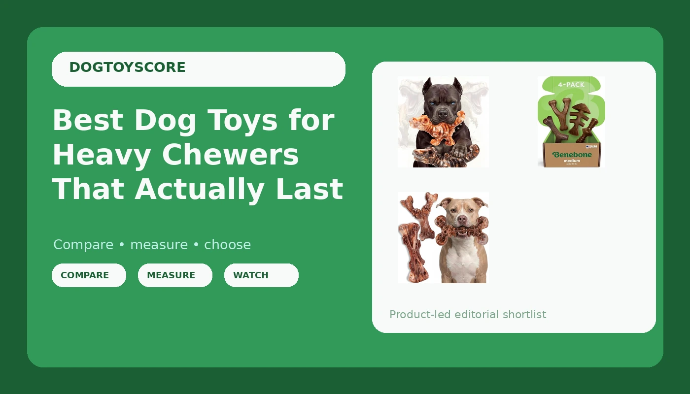 Best Dog Toys for Heavy Chewers That Actually Last - DogToyScore review with measurements and honest opinion