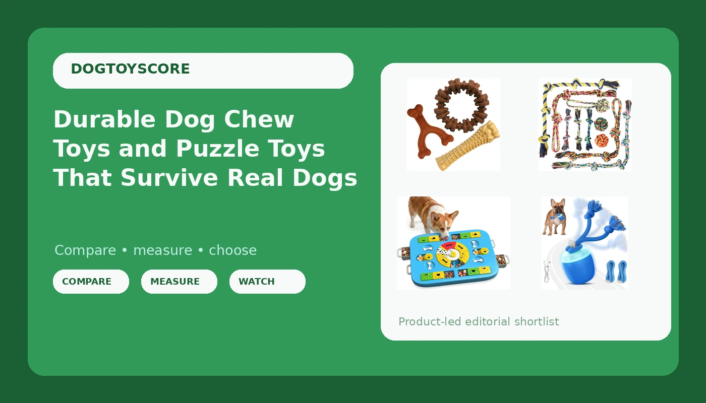 Durable Dog Chew Toys and Puzzle Toys That Survive Real Dogs