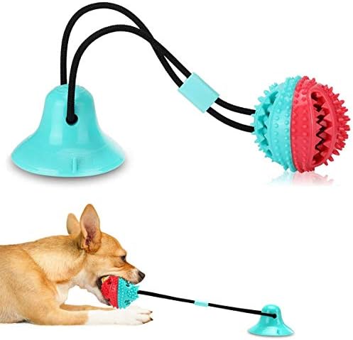 ALLRIER Interactive Dog Toys for Boredom, Tug of War and Treat Dispensing Ball