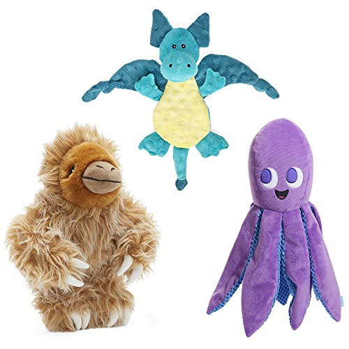 BARKBOX Best of BarkBox Interactive Plush Dog Toy Bundle